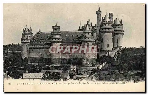 Ansichtskarte AK Chateau De Pierrefonds Vue Prise de la Roche