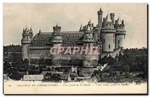 Cartes postales Chateau De Pierrefonds Vue Prise de la Roche