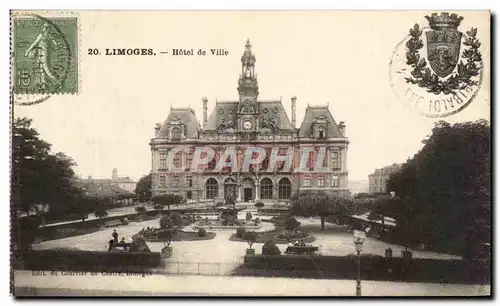 Cartes postales Limoges Hotel de Ville