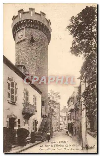 Cartes postales Vichy La Tour de L&#39horloge Construite par Louis de Bourbon