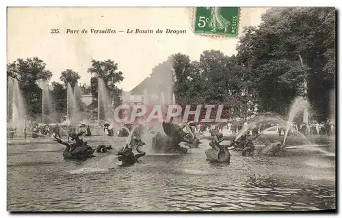 Ansichtskarte AK Parc de Versailles Le bassin du Dragon