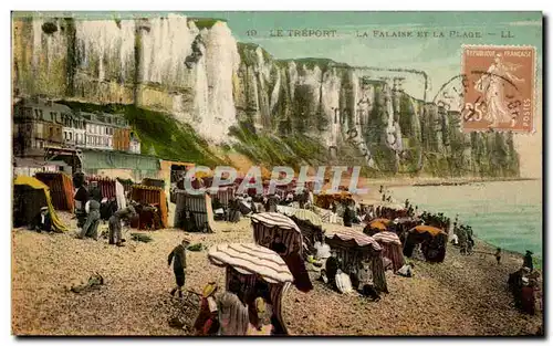 Cartes postales Le Treport La Falaise et la Plage