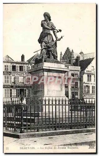 Cartes postales Beauvais La Statue de Jeanne Hachette