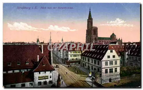 Cartes postales Strasburg Blick von der Rahenbrucke