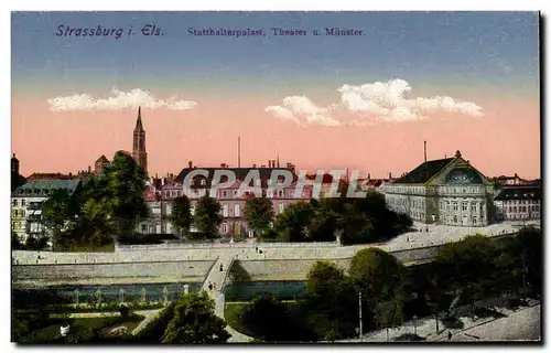 Cartes postales Strassburg Statthalterpalast Theater