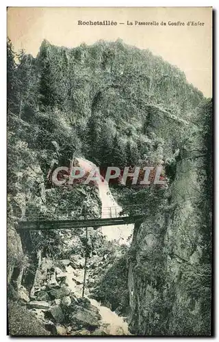 Cartes postales Rochetaillee La Passerelle du gouffre d&#39Enfer