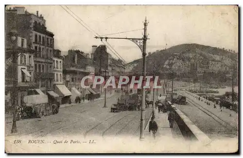 Cartes postales Rouen Quai de Paris