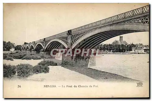 Cartes postales Nevers Le Pont du Chemin de fer