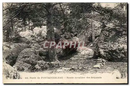 Cartes postales Foret de Fontainebleau Route cavaliere des Brigands