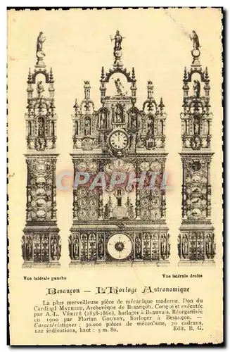 Cartes postales Besancon Horloge Astronomique