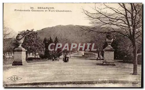 Cartes postales Besancon Promenade Chamars et Fort Chaudanne