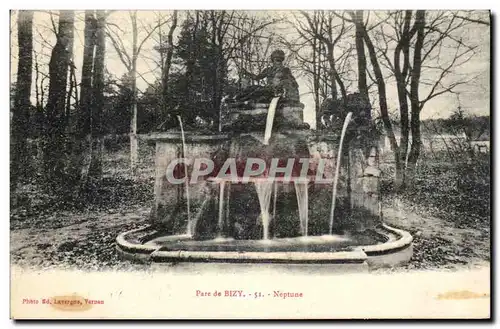 Cartes postales Parc de Bizy Neptune