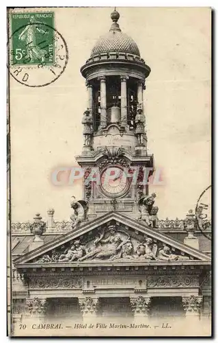 Cartes postales Cambrai Hotel de Ville Martin Martine