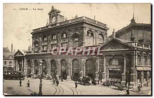 Cartes postales Lille La Gare