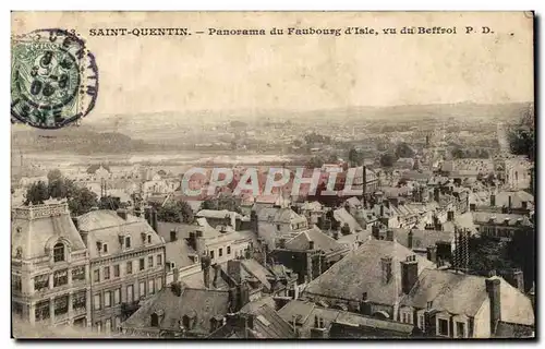 Cartes postales Saint Quentin Pamorama du Faubourg d&#39Isle Vu Du Beffroi