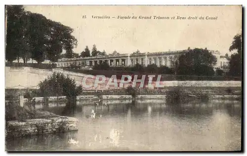 Cartes postales Versailles Facade Du Grand Trianon Et Bras Droit Du Canal