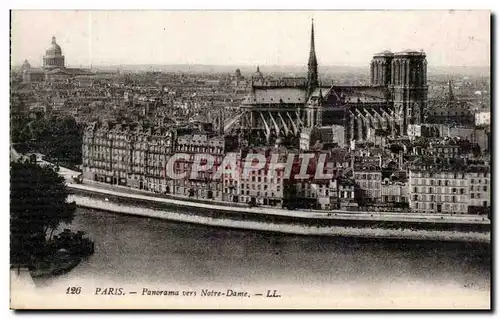 Ansichtskarte AK Paris Panorama Vers Notre Dame