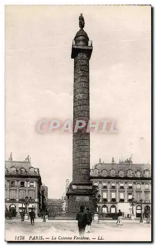 Cartes postales Paris La Colonne Vendome