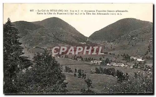 Ansichtskarte AK Le Col De Bussang Ancienne Frontiere Franco allemande Entre La Cote De