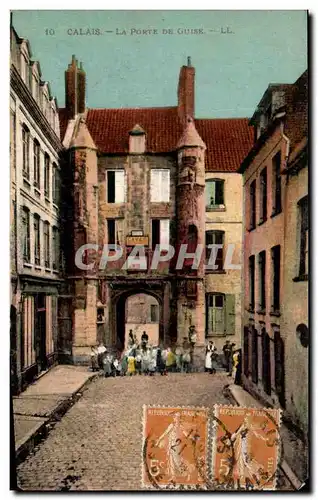 Cartes postales Calais La Porte De Guise Enfants