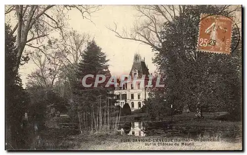 Cartes postales Savigne L&#39Eveque Un Petit coin sur le Chateau du Mesnil