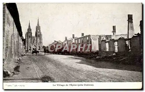 Cartes postales Le Village de l'Epine pres Chalons Militaria