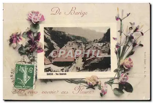 Cartes postales De Barege vous envoie ces fleurs