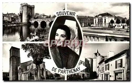 Ansichtskarte AK Souvenir De Parthenay