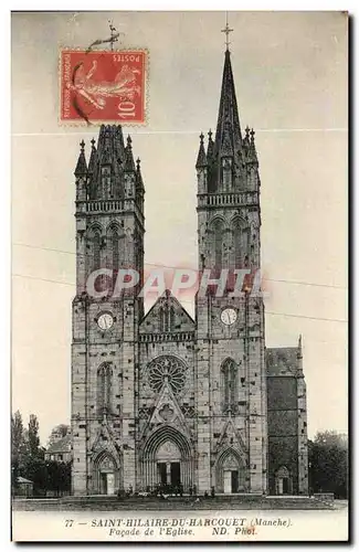 Cartes postales Saint Hilaire Du Harcouet Facade de L&#39Eglise