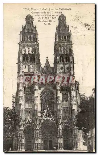 Cartes postales Tours La Cathedrale