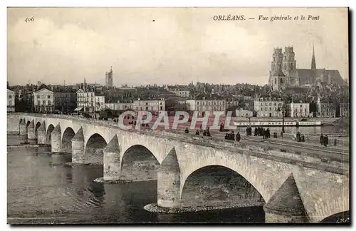 Ansichtskarte AK Orleans Vue generale et le Pont