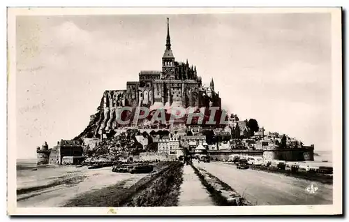 Cartes postales Mont St Miohel Vue generale de la Digue