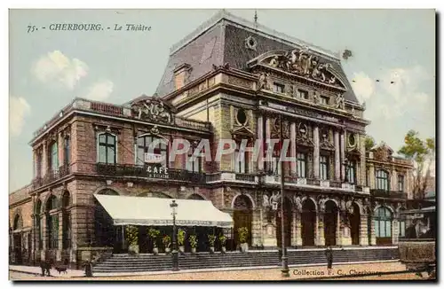 Ansichtskarte AK Cherbourg Le Theatre