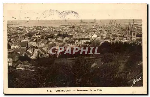 Ansichtskarte AK Cherbourg Panorama de la Ville