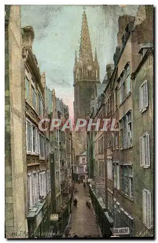 Cartes postales St Malo La grande rue