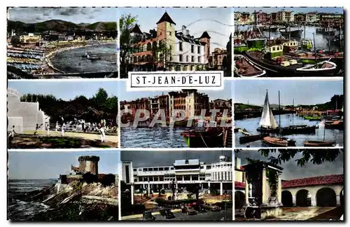 Cartes postales Saint Jean De Luz La plage Maison Louis XIV le port Partie de Christera Maison de l'infante S