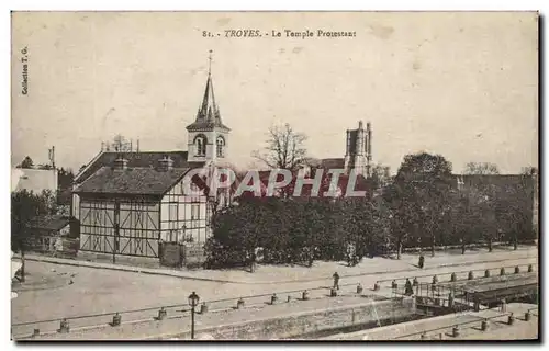 Ansichtskarte AK Troyes Le Temple Protestant