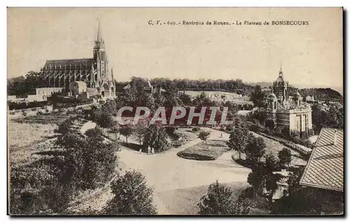 Cartes postales Environs de Rouen Le Plateau de Bonsecours