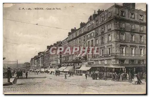 Cartes postales Rouen Quai de Paris