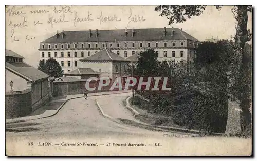 Cartes postales Laon Caserne St Vincent Militaria