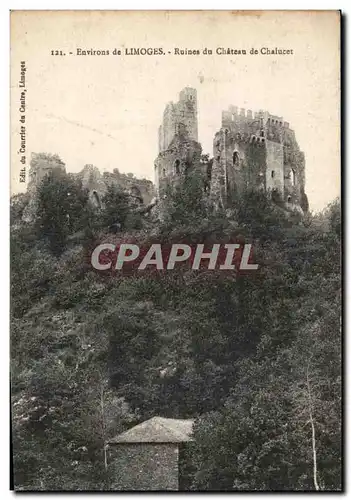 Cartes postales Limoges Ruines du Chateau de Chalucet