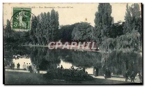 Cartes postales Paris Parc Montsouris Un coin du Lac