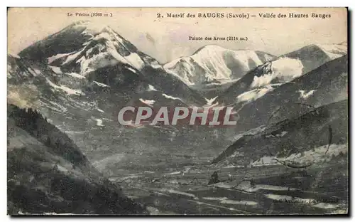 Ansichtskarte AK Massif des Bauges Vallee des Hautes Bauges