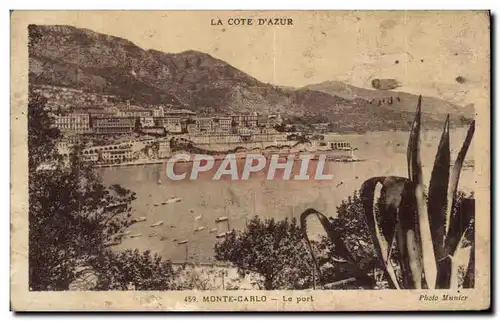 Cartes postales La Cote D'Azur Monte Carlo Le Port