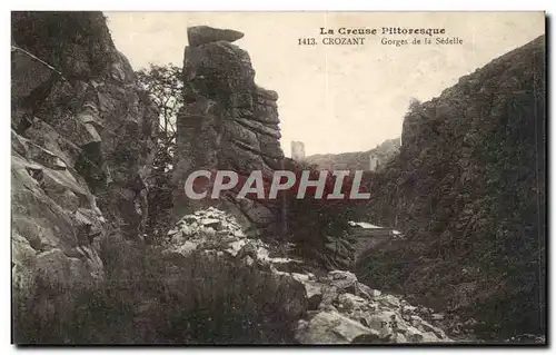 Cartes postales La Creuse Pittoresque Crozant Gorges De La Sedelle