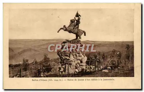 Cartes postales Ballon d&#39Alsace Statue De Jeanne d&#39Arc Edifiee A La Jumenterie