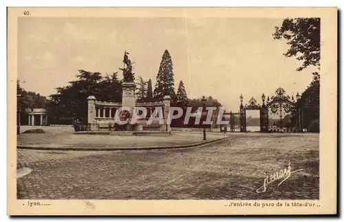 Cartes postales Lyon L&#39entree Du Parc De La Tete d&#39Or