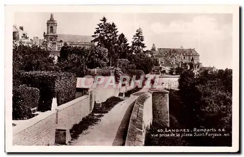 Cartes postales Langres Remparts vue Prise de la Place Saint Ferjeux