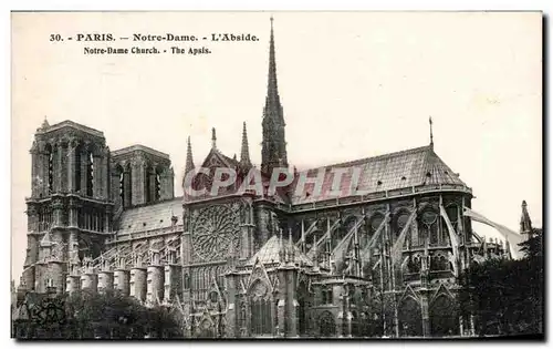 Cartes postales Paris Notre Dame L&#39Abside