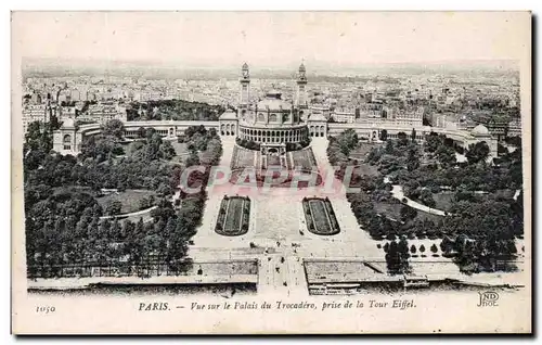 Ansichtskarte AK Paris vue Sur Le Palais Du Trocadero Prise De La Tour Eiffel